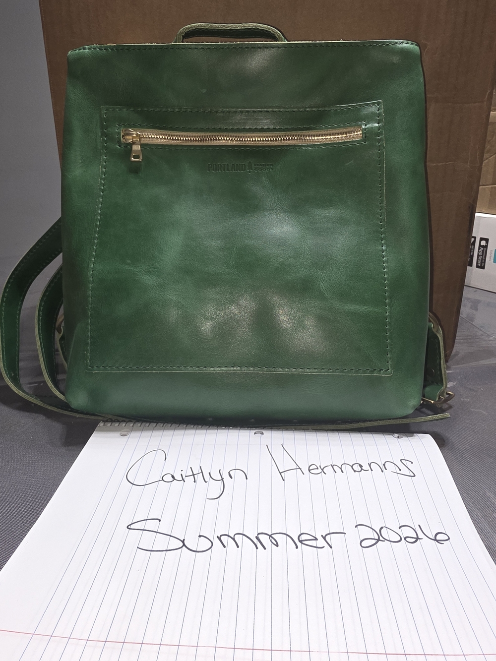 Portland Leather Classic Tote Backpack In Cowboy Mint